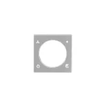 N2240.4 PL | pokrywa termostatu KNX 6124 | Zenit Silver