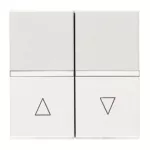 N2244.1BL | przełącznik roletowy 2M | Zenit White