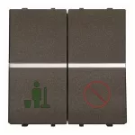 N2244.5AN | przełącznik pokojowy DND/MUR z LED 2M | Zenit Anthracite