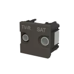 N2251.3AN | gniazdo RTV/SAT typu terminal 2M | Zenit Anthracite