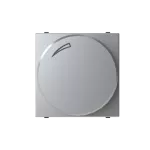 N2260.3PL | ściemniacz LED przycisk obrotowy 2M | Zenit Silver