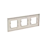 N2273.1 BL | ramka ozdobna potrójna Zenit R Solid | White logo Niessen