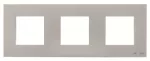 N2273.1 PL | ramka ozdobna potrójna Zenit R Solid | Silver logo Niessen