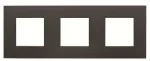 N2273.1 AN | ramka ozdobna potrójna Zenit R Solid | Anthracite logo Niessen