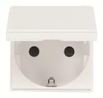 N2288.1BL | gniazdo Schuko z klapką 2M | Zenit White