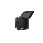 N2288.1AN | gniazdo Schuko z klapką 2M | Zenit Anthracite