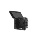 N2288.1AN | gniazdo Schuko z klapką 2M | Zenit Anthracite
