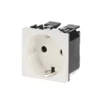 N2288.6BL | gniazdo Schuko b.śrub. 2M | Zenit White