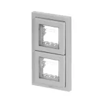 N3272 GR | ramka natynkowa IP55 podwójna Zenit | Grey