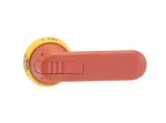 OHY125J12 Rączka żółto-czerwona IP65, długość 125mm, na wałek 12mm, oznaczenie: I-0, ON-OFF, blokada kłódkowa w pozycji OFF, bl