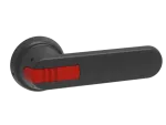 OHB145J12E011 Rączka czarna IP65, długość 145mm, na wałek 12mm, oznaczenie: I-0-II, blokada kłódkowa w pozycji 0, blokada otwar