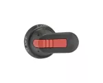 OHB65J10 Rączka czarna IP65, długość 65mm, na wałek 10mm, oznaczenie: I-0, ON-OFF, blokada kłódkowa w pozycji OFF, blokada otwa