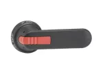 OHB125J12E311 Rączka czarna IP65, długość 125mm, na wałek 12mm, oznaczenie: I-0-II, blokada kłódkowa we wszystkich położeniach,