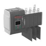 OXB630E3S3QT Przełącznik automatyczny 630A 3P+N jednoczesny, 200–480 VAC, I-O-II, sterownik Level 3 LCD, zasilanie od góry, obc