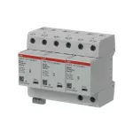 OVR T1-T2 3L 75-255 P TS ogranicznik przepięć | T1-T2 | 3+0 | 264V | Iimp= 25kA | In= 25kA | TN-C | + styk |