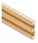PBSC1600 Szyna profilowana Cu 1600A, 95x10mm, D=1750mm