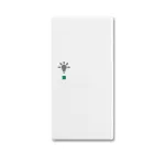 SRL-2-R-94 | ABB-free@home | Pokrywa sensora 1/2 piktogram światło prawa | basic55 94 biały alpejski