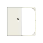 SRL-2-L-85BL | ABB-free@home | Pokrywa sensora 1/2 piktogram światło lewa | Sky BL Soft White