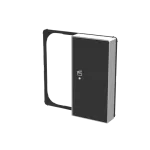 SRS-2-L-85NS | ABB-free@home | Pokrywa sensora 1/2 piktogram scena prawa | Sky Soft black