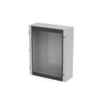 SR2-SRN10830VK obudowa szara n/t, 180M, IP65, I klasa, 1000x800x300mm (WxSxG) | pusta | drzwi transparentne | brak N+PE