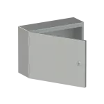 SRX-SRN3415X obudowa szara n/t, 0M, IP66, I klasa, 300x400x150mm (WxSxG) | płyta montażowa | drzwi pełne | brak N+PE