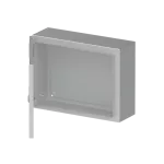 SRX-SRN3415X obudowa szara n/t, 0M, IP66, I klasa, 300x400x150mm (WxSxG) | płyta montażowa | drzwi pełne | brak N+PE