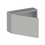 SRX-SRN4620X obudowa szara n/t, 0M, IP66, I klasa, 400x600x200mm (WxSxG) | płyta montażowa | drzwi pełne | brak N+PE