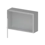 SRX-SRN4620X obudowa szara n/t, 0M, IP66, I klasa, 400x600x200mm (WxSxG) | płyta montażowa | drzwi pełne | brak N+PE