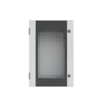 SR2-SRN6420VK obudowa szara n/t, 42M, IP65, I klasa, 600x400x200mm (WxSxG) | pusta | drzwi transparentne | brak N+PE