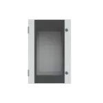 SR2-SRN6425VK obudowa szara n/t, 42M, IP65, I klasa, 600x400x250mm (WxSxG) | pusta | drzwi transparentne | brak N+PE