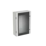 SR2-SRN7520VK obudowa szara n/t, 0M, IP65, I klasa, 700x500x200mm (WxSxG) | pusta | drzwi transparentne | brak N+PE