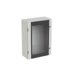 SR2-SRN7525VK obudowa szara n/t, 0M, IP65, I klasa, 700x500x250mm (WxSxG) | pusta | drzwi transparentne | brak N+PE