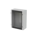 SR2-SRN8630VK obudowa szara n/t, 100M, IP65, I klasa, 800x600x300mm (WxSxG) | pusta | drzwi transparentne | brak N+PE