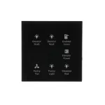 TB/U6.4.1-CG Sensor TACTEO 6-krotny, 86 x 86 pion, czarny