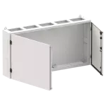 TG504S obudowa szara n/t, 240M, IP55, 850A, II klasa, 650x1300x225mm (WxSxG) | pusta | drzwi pełne | brak N+PE