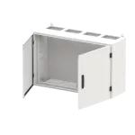 TW404S obudowa szara n/t, 192M, IP55, 850A, II klasa, 650x1050x350mm (WxSxG) | pusta | drzwi pełne | brak N+PE
