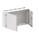 TW505G obudowa szara n/t, 300M, IP55, 850A, I klasa, 800x1300x350mm (WxSxG) | pusta | drzwi pełne | brak N+PE