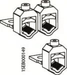 VC-ZLBM/ZHBM123 Zaciski typu V do 240mm2 z logo ABB, znak CE, 25Nm, aluminiowe, do ZLBM123 (1 kpl = 3 szt)