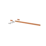 ZX2231 Szyna miedziana 20x5mm szerokość 2PW 500mm V2, A1(do samodzielnego montażu)