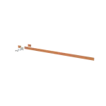 ZX2239 Szyna miedziana 30x5mm szerokość 4PW 1000mm V1, A1(do samodzielnego montażu)