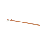 ZX2240 Szyna miedziana 30x5mm szerokość 5PW 1250mm V1, A1(do samodzielnego montażu)