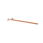 ZX2257 Szyna miedziana 30x10mm szerokość 4PW 1000mm V2, A1(do samodzielnego montażu)