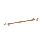 ZX2339 Szyna miedziana 30x5mm szerokość 4PW 1000mm V1, A2(do samodzielnego montażu)