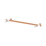 ZX2339 Szyna miedziana 30x5mm szerokość 4PW 1000mm V1, A2(do samodzielnego montażu)