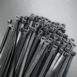 Qoltec Opaski zaciskowe Trytki kablowe | 2.5*100mm | 100 szt. | Nylon66 | UV | Czarne