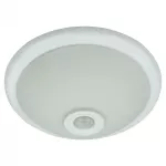 PLAFON SZKLANY 2xE27 Z CZUJNIKIEM PIR