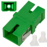 Adapter światłowodowy SC/APC, SM Simplex, bez kołnierza-otworów montażowych