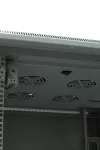 Szafa ramowa stojąca EmiterNet Top, 16U, wym. 800X800x820 (szer. x gł. x wys. mm), drzwi blacha/szkło