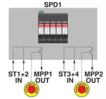 Skrzynka przył. gener. do syst. fotowolt. dla 2MPPT,z rozłącznikami ppoż DC/Phoenix-Contact/1000DC/box 2MPPT/1137059/