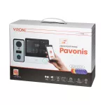Zestaw wideodomofonowy, bezsłuchawkowy, monitor dotykowy 7" LCD, Wi-Fi + APP na telefon, z gniazdem na kartę pamięci, z kamerą Full HD 1080p, czytnikiem kart i breloków zbliżeniowych 125kHz, PAVONIS